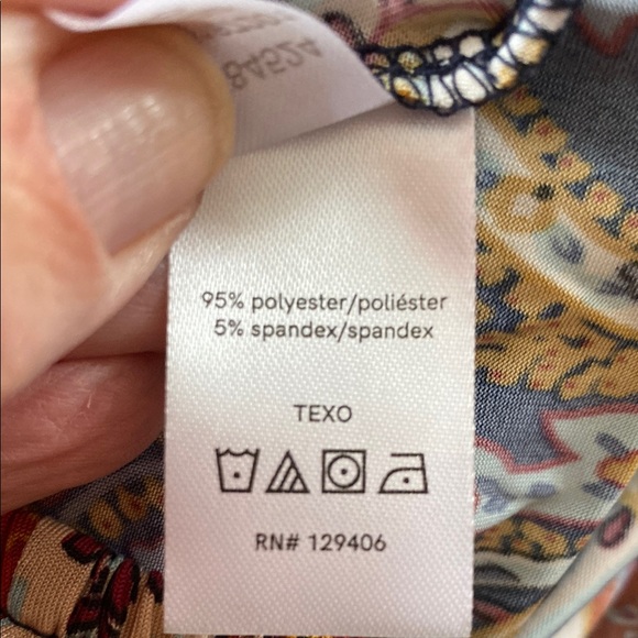 Venus Multicolor Paisley Women's Top - Picture 6 of 6